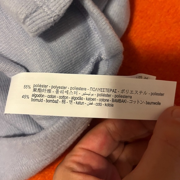 Zara blue long sleeve round neck soft cardigan NWT - Picture 8 of 10